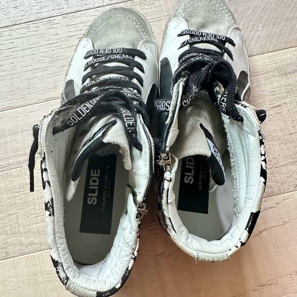 Golden Goose Slide Sneaker in snake and tortoise print - Picture 3 of 8